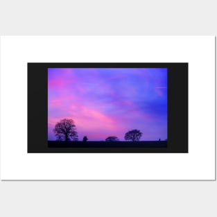 Purple Sunset Posters and Art